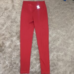 CLS sportswear red scrunch leggings size M
